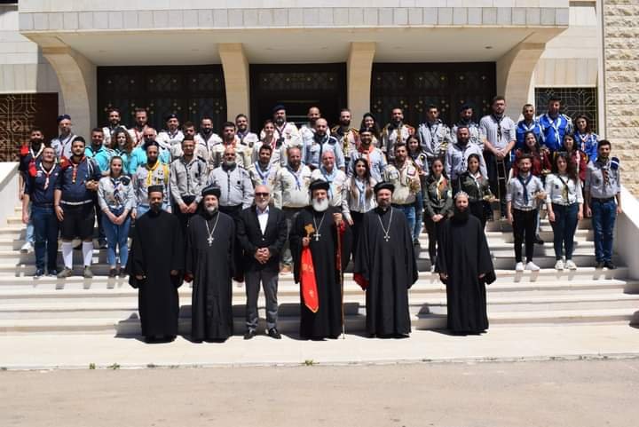 The first meeting of the Syrian Syriac Scout members